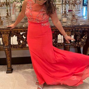 Coral Evening Gown